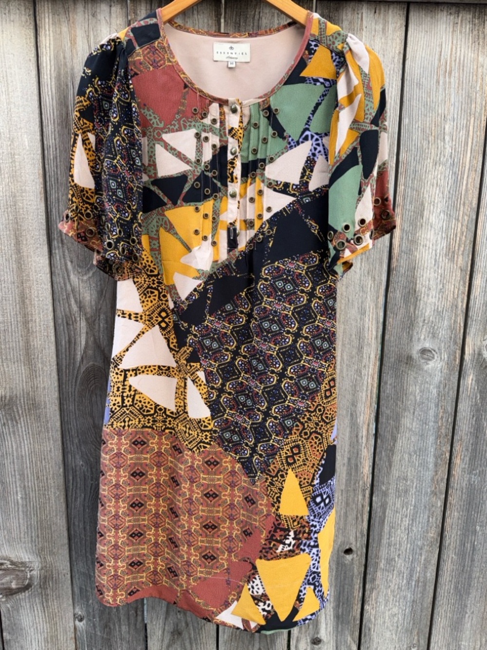Essentiel Antwerp Silk Print
Shift Dress Size 34 / US4 - Picture 9 of 13